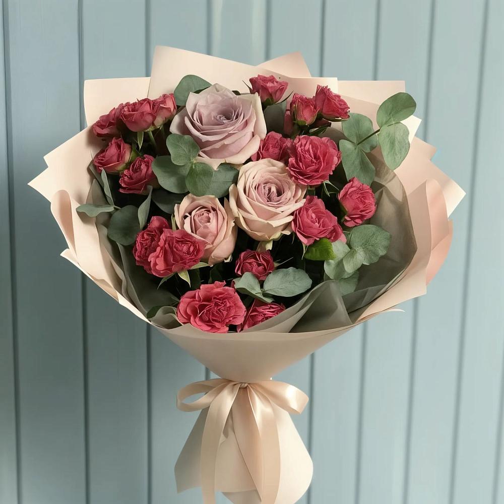 Букет цветов из: Гвоздики и Розы в Усть-Луга