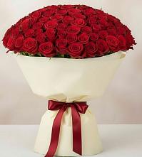 Букет 101 Красная роза Милано в Усть-Луга