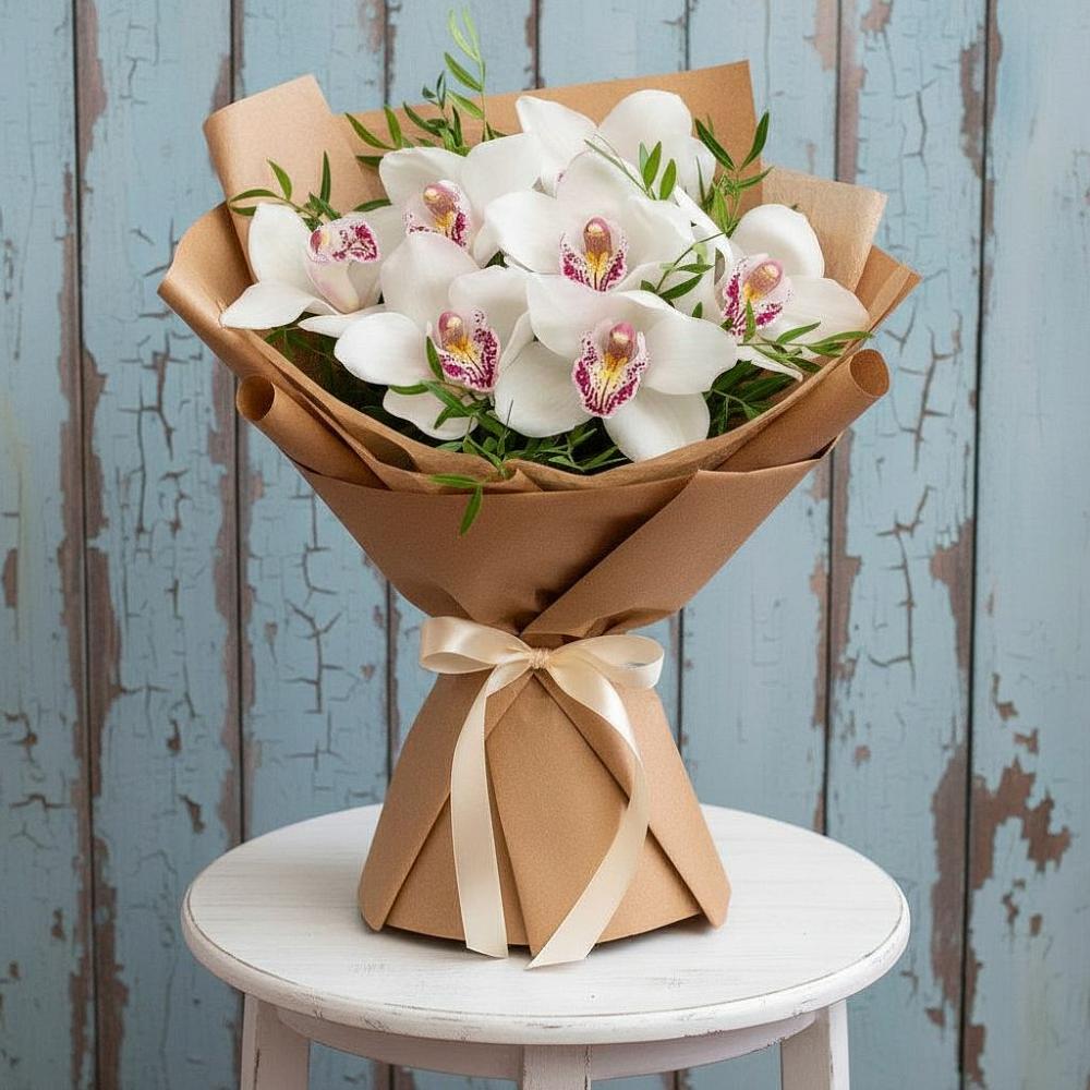 Букет цветов из: Орхидеи и Розы в Усть-Луга