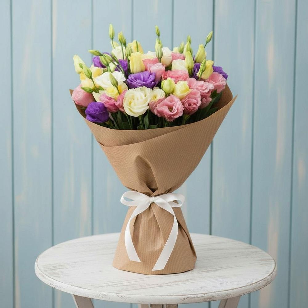 Букет цветов из: Лизиантусы в Усть-Луга