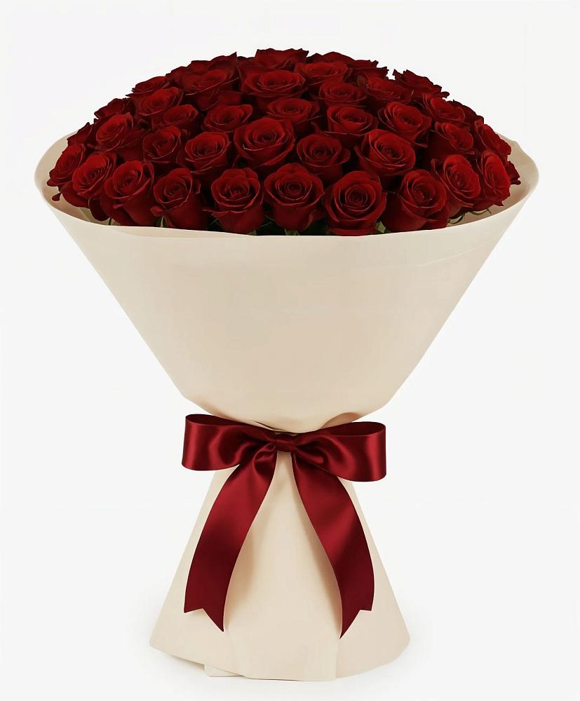 Букет 101 Бордовая роза Блэк Бакарра в Усть-Луга