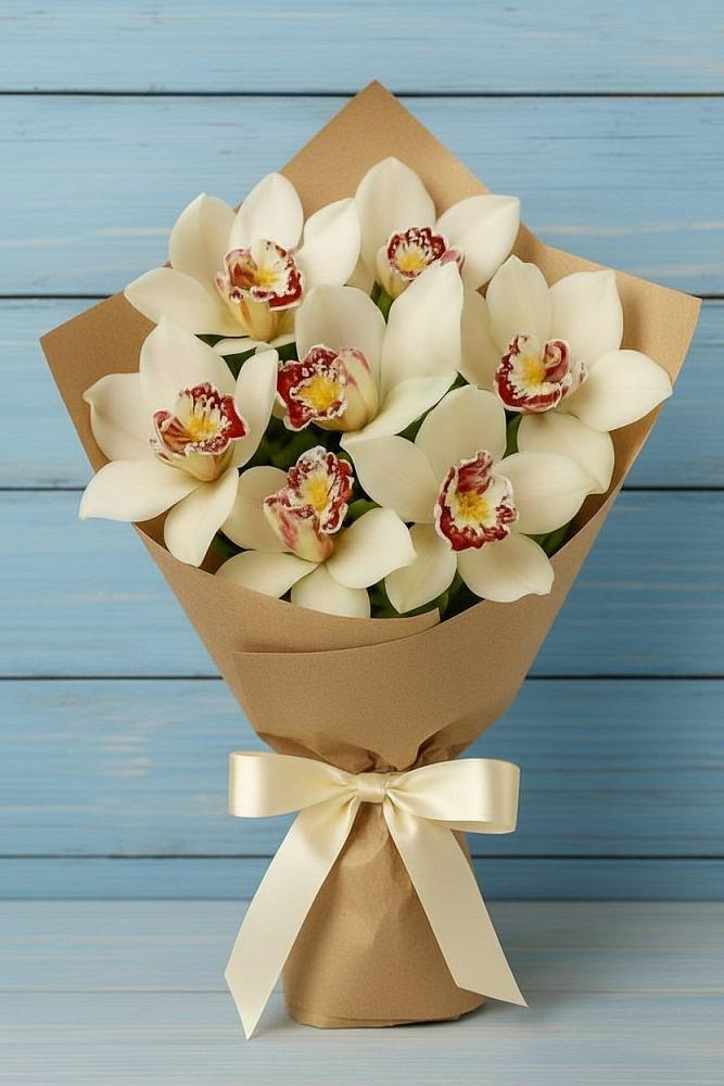 Букет цветов из: Орхидеи и Розы в Усть-Луга